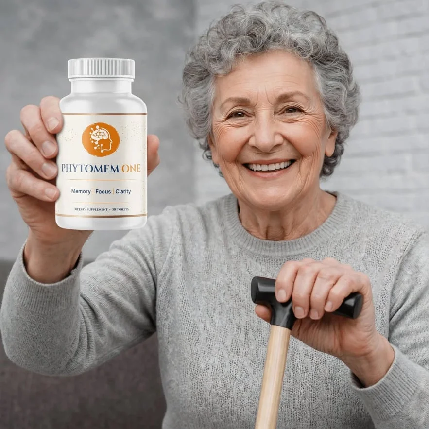 Happy woman using Phytomem One