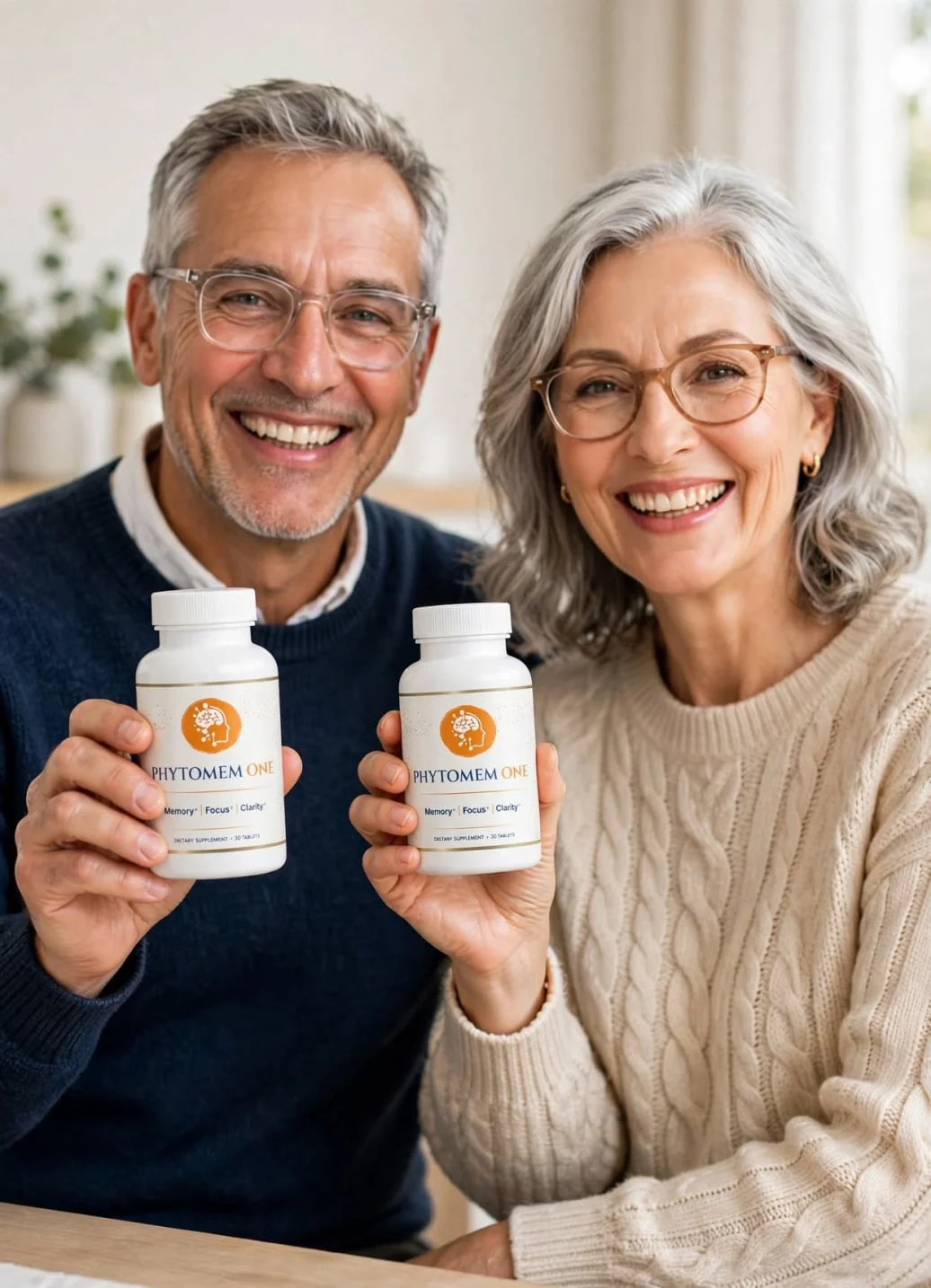 Happy couple taking Phytomem One